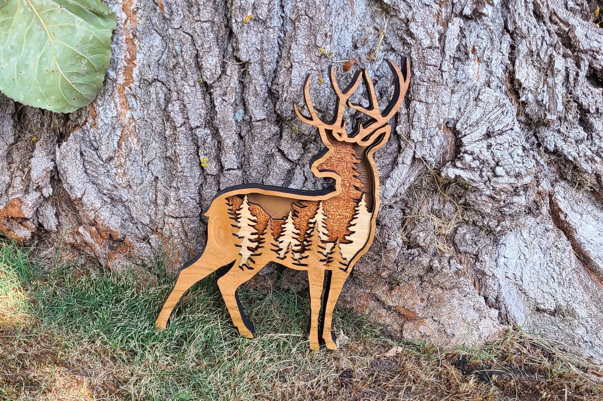 Deer with Forest Scene