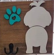 Dog Butt Leash Sign