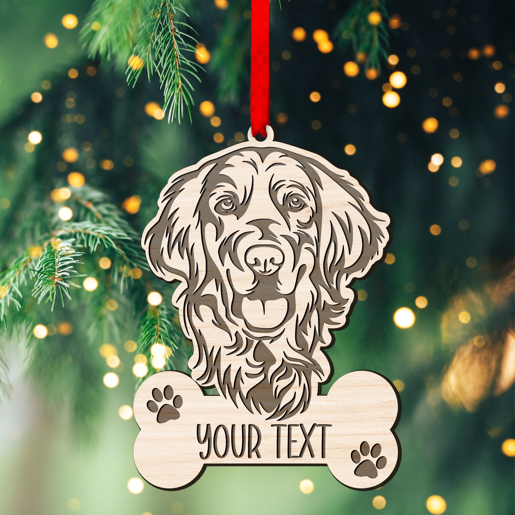 Golden Retriever Customized Ornament