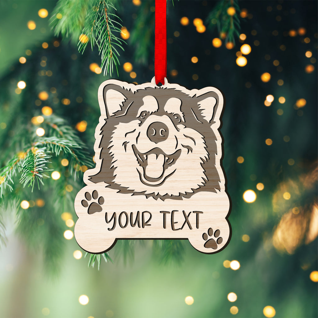 Alaskan Malamute Customized Ornament