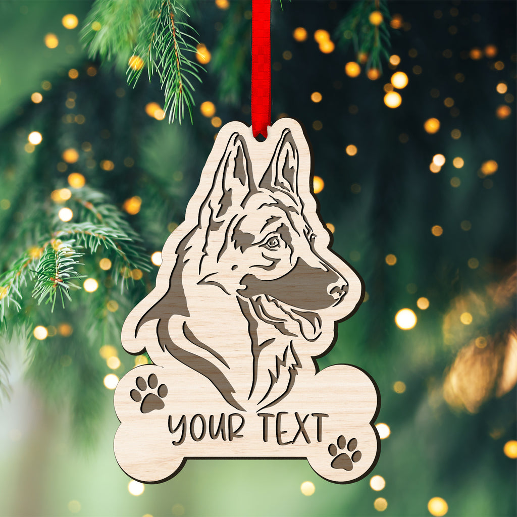 German Shepherd Customized Ornament