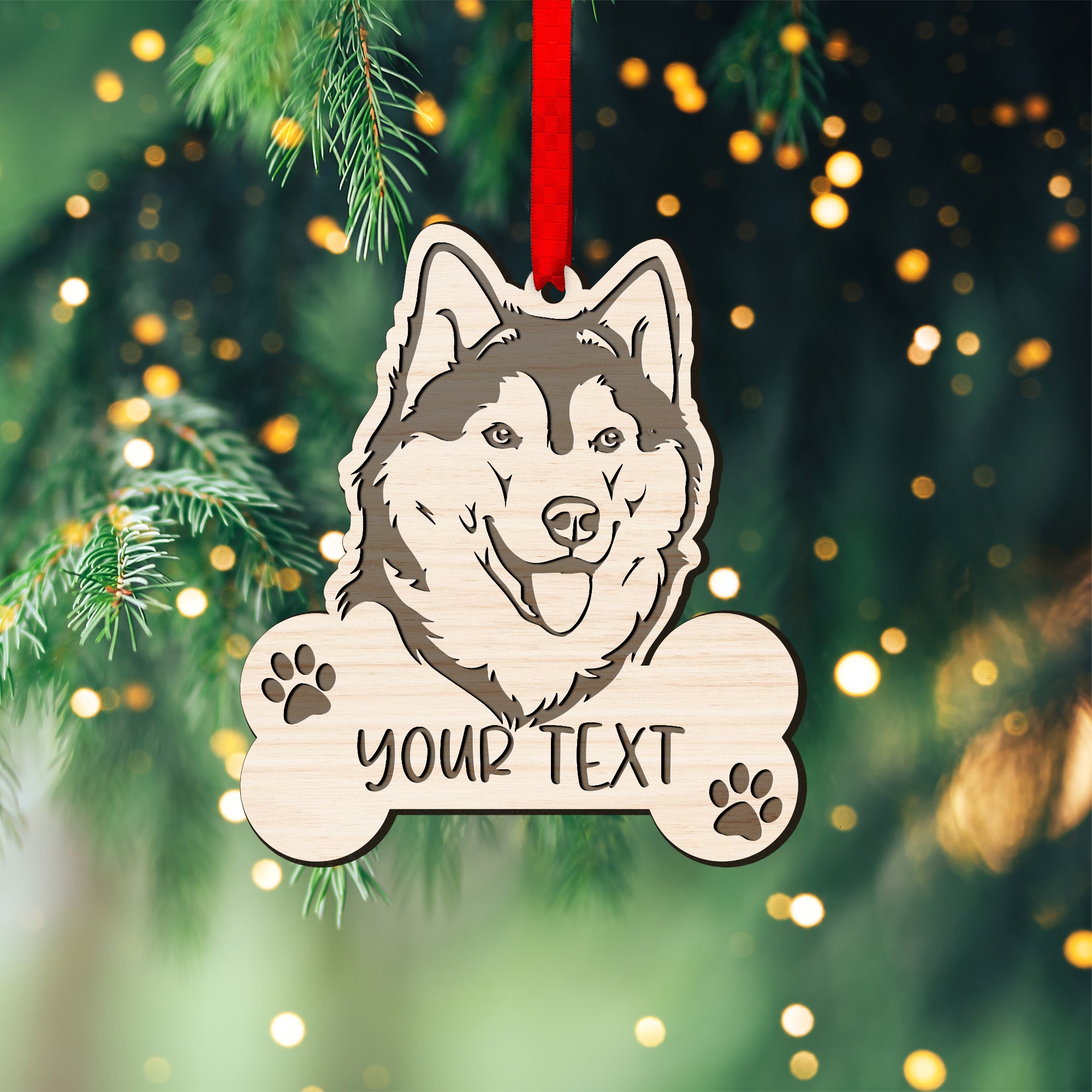 Husky Customized Ornament