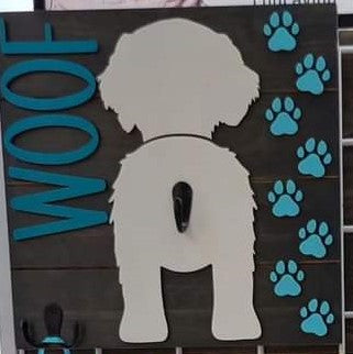 Dog Butt Leash Sign