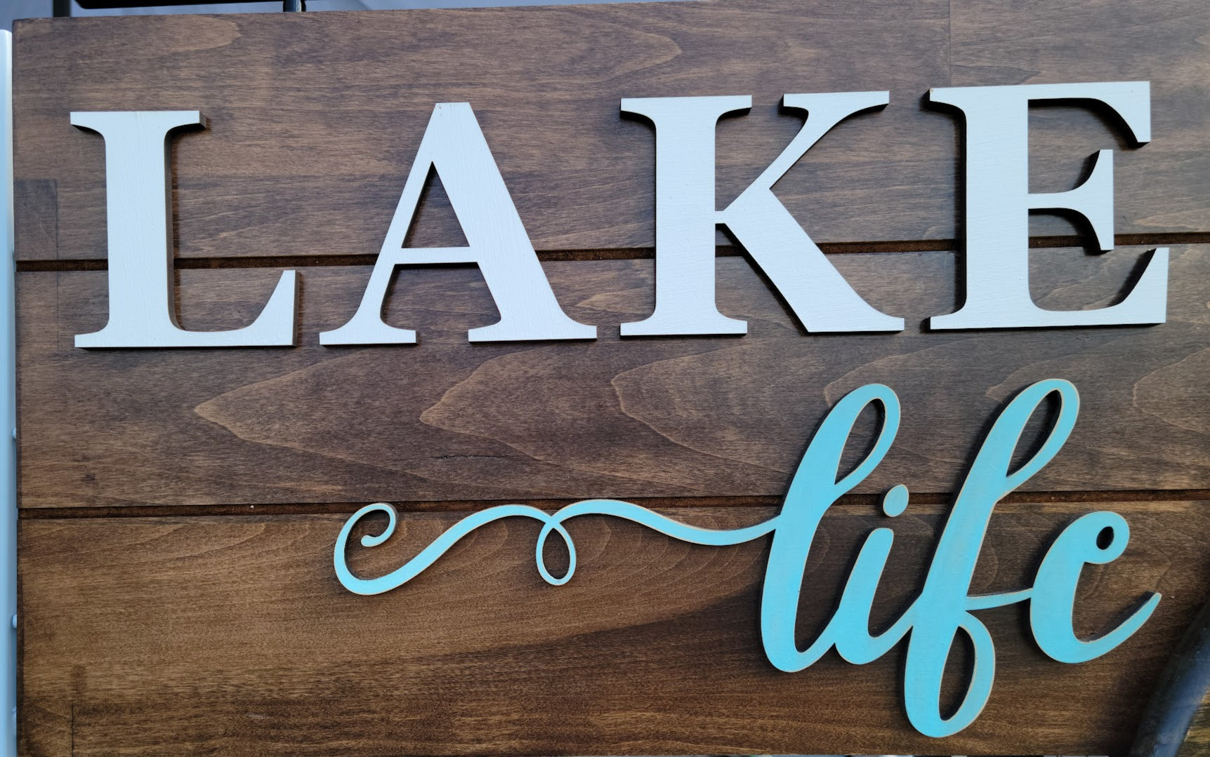 Lake Life - Raised Letters